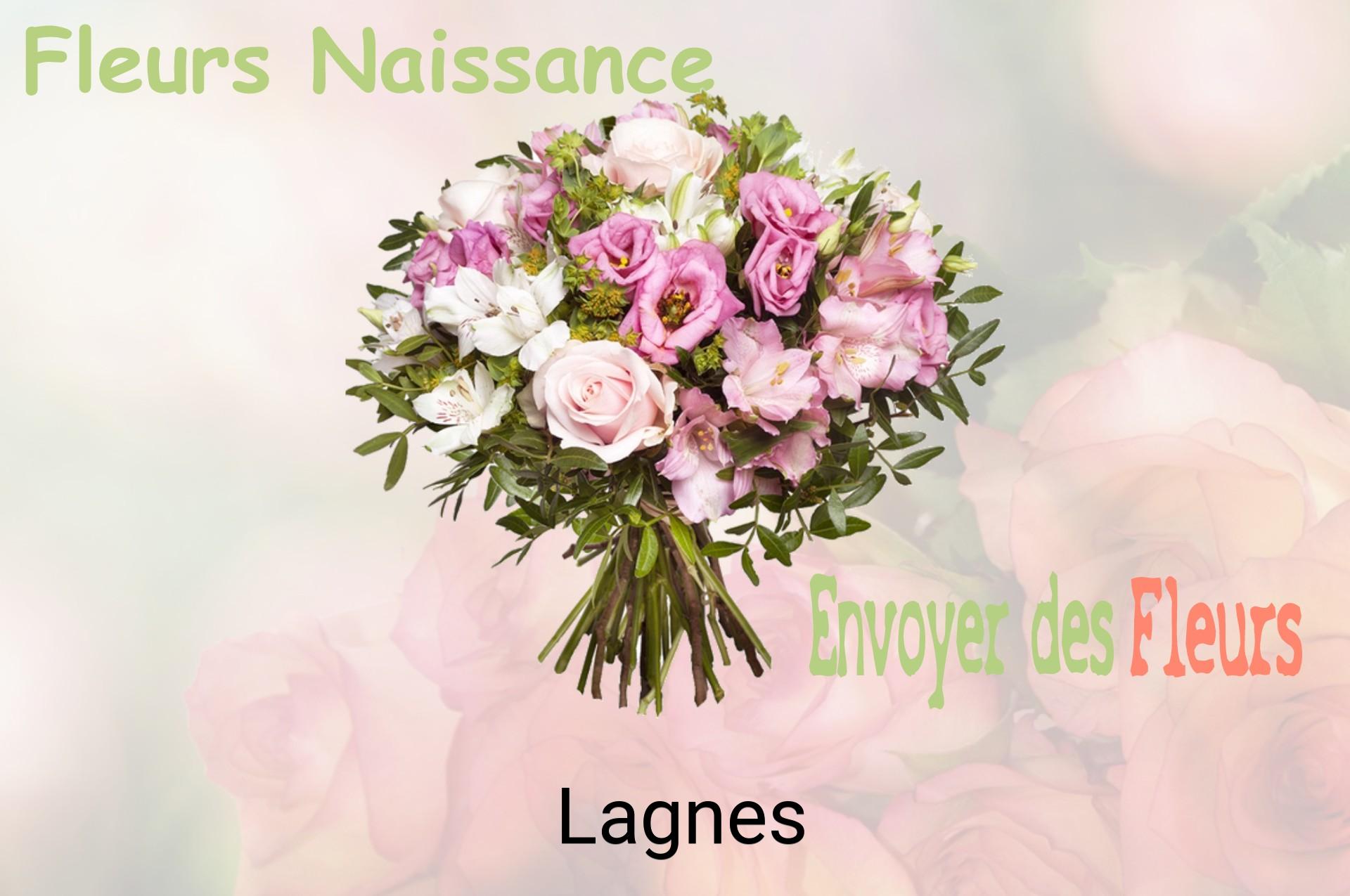 Bouquet de fleurs de naissance livré à Lagnes